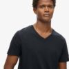V-Ausschnitt-Slub-Short-T-Shirt mit kurzen Ärmeln V-Ausschnitt-Slub-Short-T-Shirt mit kurzen Ärmeln