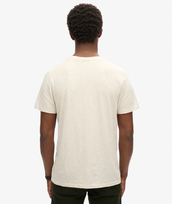 V-Ausschnitt-Slub-Short-T-Shirt mit kurzen Ärmeln V-Ausschnitt-Slub-Short-T-Shirt mit kurzen Ärmeln