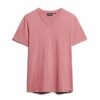 V-Ausschnitt-Slub-Short-T-Shirt mit kurzen Ärmeln