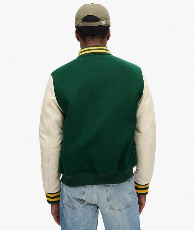 Varsity-Bomberjacke aus Wolle Varsity-Bomberjacke aus Wolle