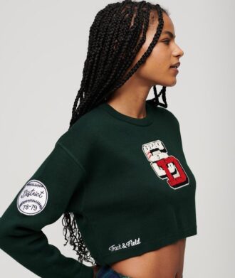 Varsity Cropped Crew Pullover Varsity Cropped Crew Pullover