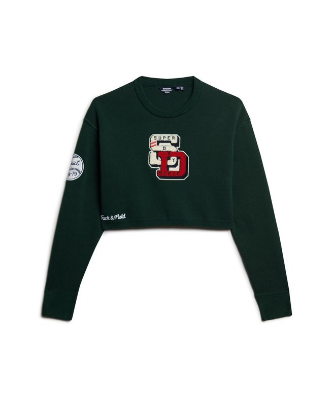 Varsity Cropped Crew Pullover Varsity Cropped Crew Pullover