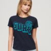 Varsity Flocked Fitted T-Shirt Varsity Flocked Fitted T-Shirt
