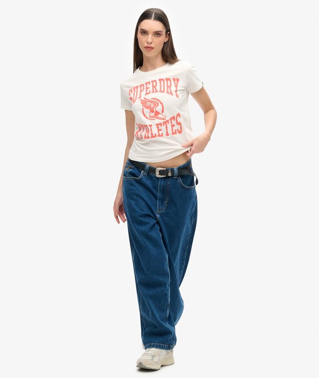 Varsity Flocked Fitted T-Shirt Varsity Flocked Fitted T-Shirt