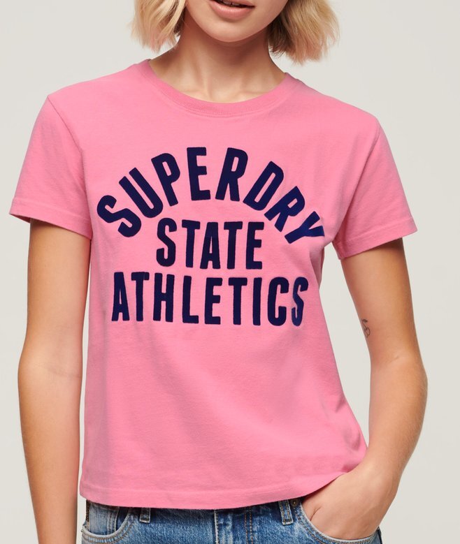 Varsity Flocked Fitted T-Shirt Varsity Flocked Fitted T-Shirt