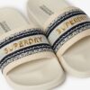 Vegane Pool-Slider mit Gurtband Vegane Pool-Slider mit Gurtband