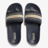 Vegane Pool-Slider mit Gurtband Vegane Pool-Slider mit Gurtband