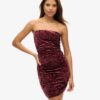Velvet Bandeau Minikleid
