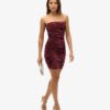 Velvet Bandeau Minikleid