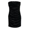 Velvet Bandeau Minikleid