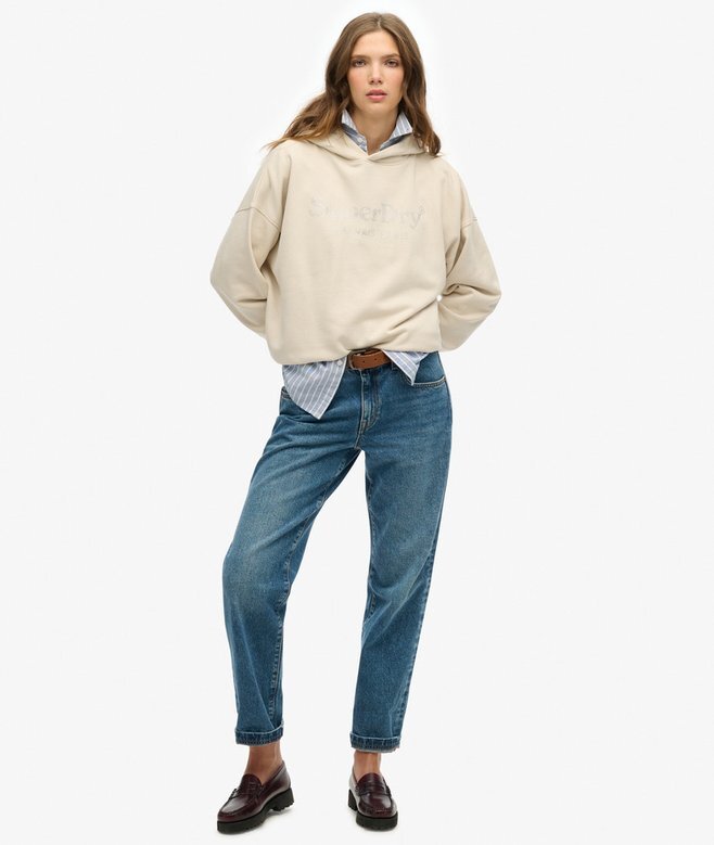 Venue Metallic Relaxed Kapuzenpullover Venue Metallic Relaxed Kapuzenpullover