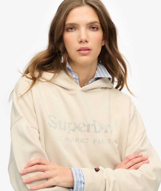 Venue Metallic Relaxed Kapuzenpullover Venue Metallic Relaxed Kapuzenpullover