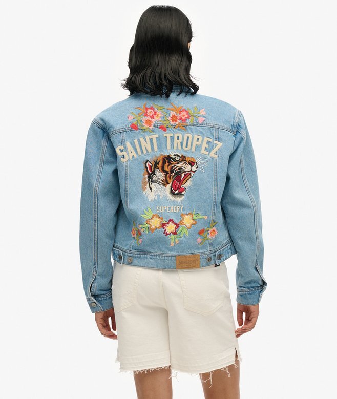 Verzierte Jeansjacke Verzierte Jeansjacke