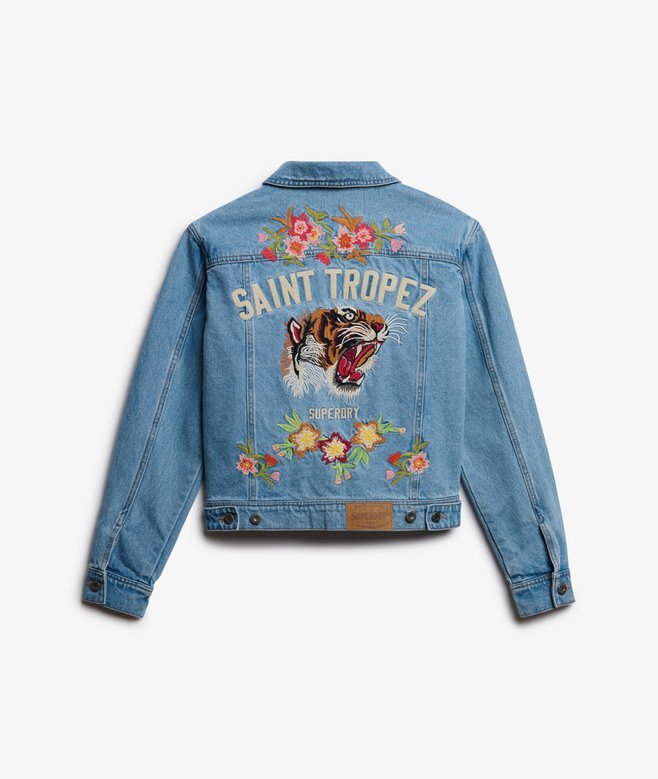 Verzierte Jeansjacke Verzierte Jeansjacke