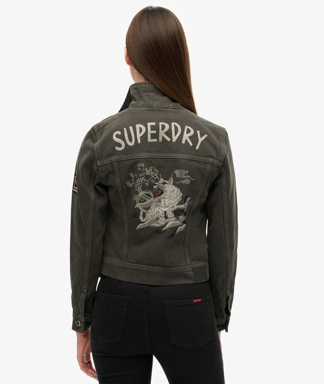 Verzierte kurze Arbeitsjacke Verzierte kurze Arbeitsjacke