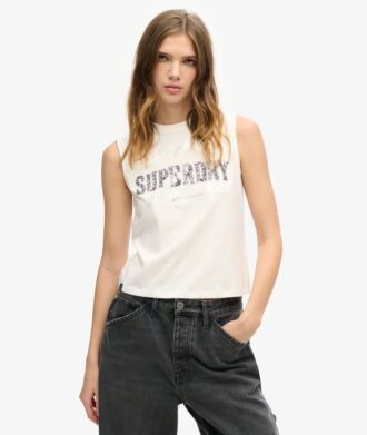 Verziertes, figurbetontes Tanktop aus der Archivkollektion