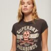 Verziertes T-Shirt mit Poster-Motiv und Flügelärmeln Verziertes T-Shirt mit Poster-Motiv und Flügelärmeln