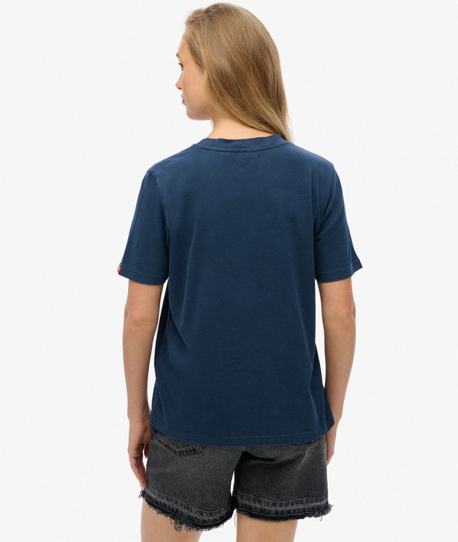 Verziertes Varsity-T-Shirt in lockerer Passform Verziertes Varsity-T-Shirt in lockerer Passform