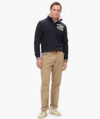 Vintage Athletic Half Button Sweatshirt