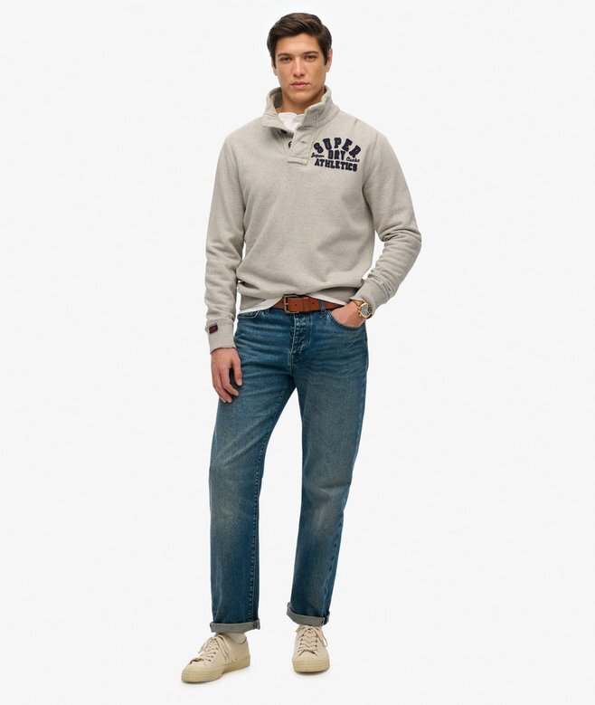 Vintage Athletic Half Button Sweatshirt Vintage Athletic Half Button Sweatshirt
