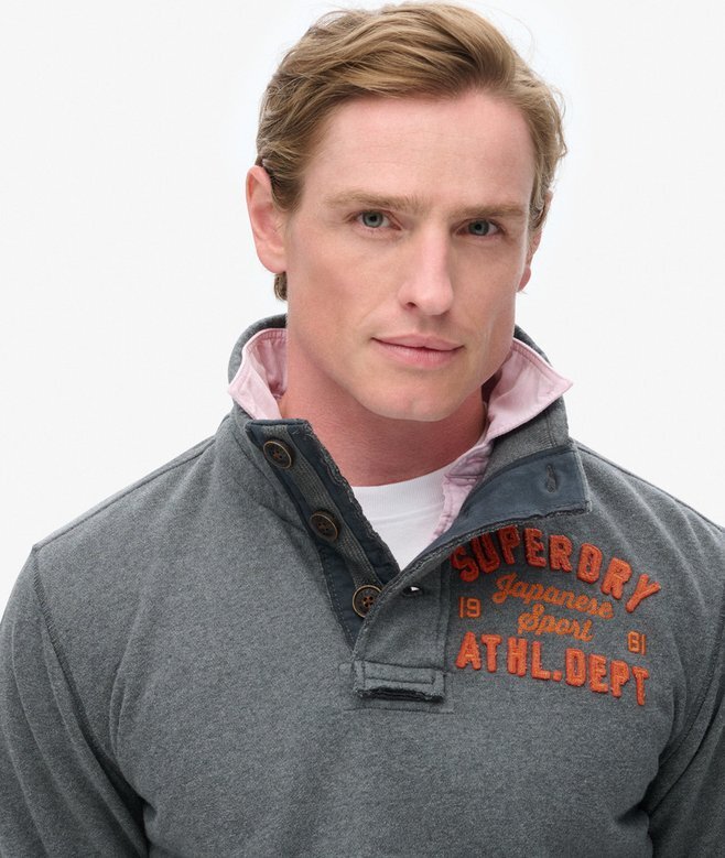 Vintage Athletic Half Button Sweatshirt Vintage Athletic Half Button Sweatshirt