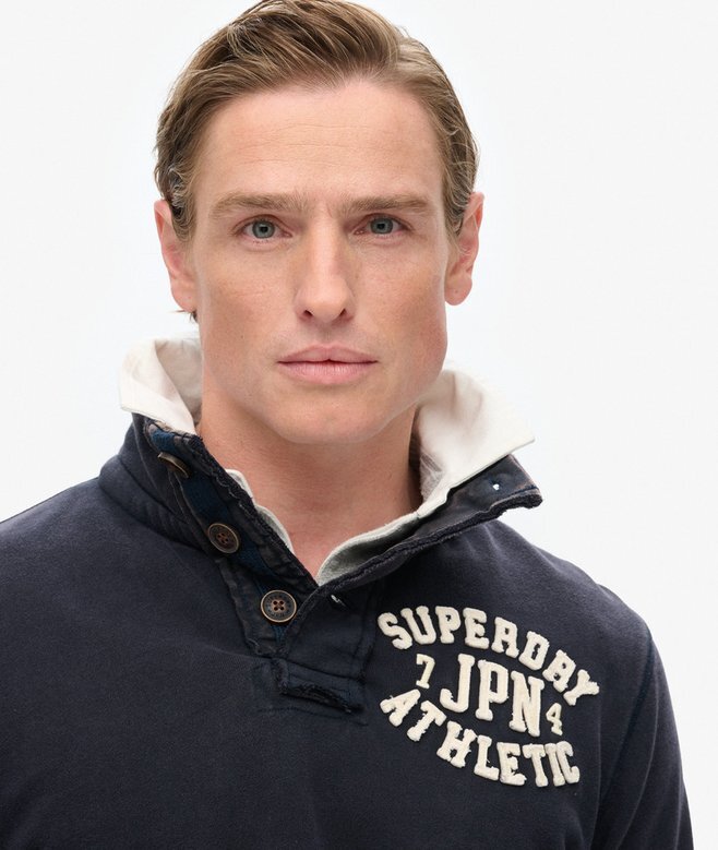 Vintage Athletic Half Button Sweatshirt Vintage Athletic Half Button Sweatshirt