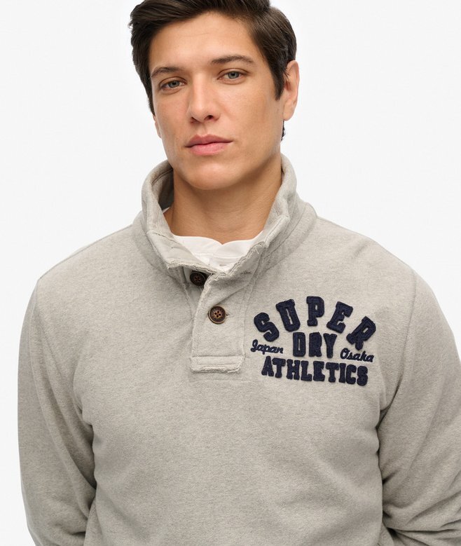 Vintage Athletic Half Button Sweatshirt Vintage Athletic Half Button Sweatshirt