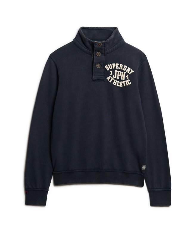 Vintage Athletic Half Button Sweatshirt Vintage Athletic Half Button Sweatshirt