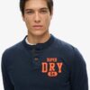 Vintage Athletic Langarm-Henley-Oberteil Vintage Athletic Langarm-Henley-Oberteil