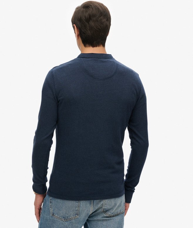 Vintage Athletic Langarm-Henley-Oberteil Vintage Athletic Langarm-Henley-Oberteil