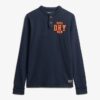 Vintage Athletic Langarm-Henley-Oberteil Vintage Athletic Langarm-Henley-Oberteil