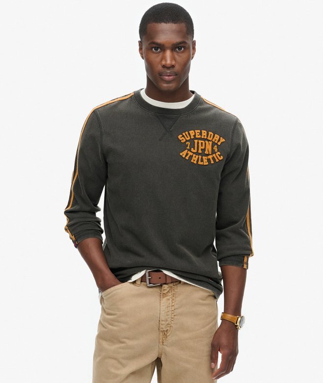 Vintage Athletic Langarm-Oberteil mit Streifen Vintage Athletic Langarm-Oberteil mit Streifen