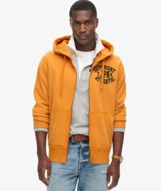 Vintage Athletic Zip Kapuzenpullover