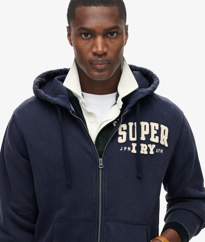 Vintage Athletic Zip Kapuzenpullover Vintage Athletic Zip Kapuzenpullover