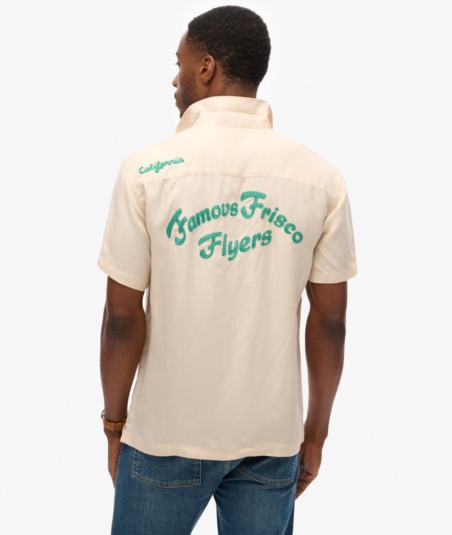 Vintage Bowling-Shirt mit kurzen Ärmeln Vintage Bowling-Shirt mit kurzen Ärmeln