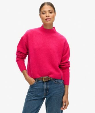 Vintage Essential Pullover mit Stehkragen