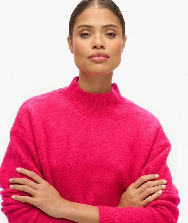 Vintage Essential Pullover mit Stehkragen Vintage Essential Pullover mit Stehkragen