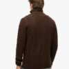Vintage Jacob Half-Zip-Pullover mit Zopfmuster Vintage Jacob Half-Zip-Pullover mit Zopfmuster