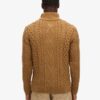 Vintage Jacob Half-Zip-Pullover mit Zopfmuster Vintage Jacob Half-Zip-Pullover mit Zopfmuster