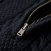 Vintage Jacob Half-Zip-Pullover mit Zopfmuster Vintage Jacob Half-Zip-Pullover mit Zopfmuster