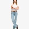 Vintage-Jeans aus Organic Cotton mit niedriger Leibhöhe und schmalem Schlag Vintage-Jeans aus Organic Cotton mit niedriger Leibhöhe und schmalem Schlag