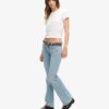 Vintage-Jeans aus Organic Cotton mit niedriger Leibhöhe und schmalem Schlag Vintage-Jeans aus Organic Cotton mit niedriger Leibhöhe und schmalem Schlag