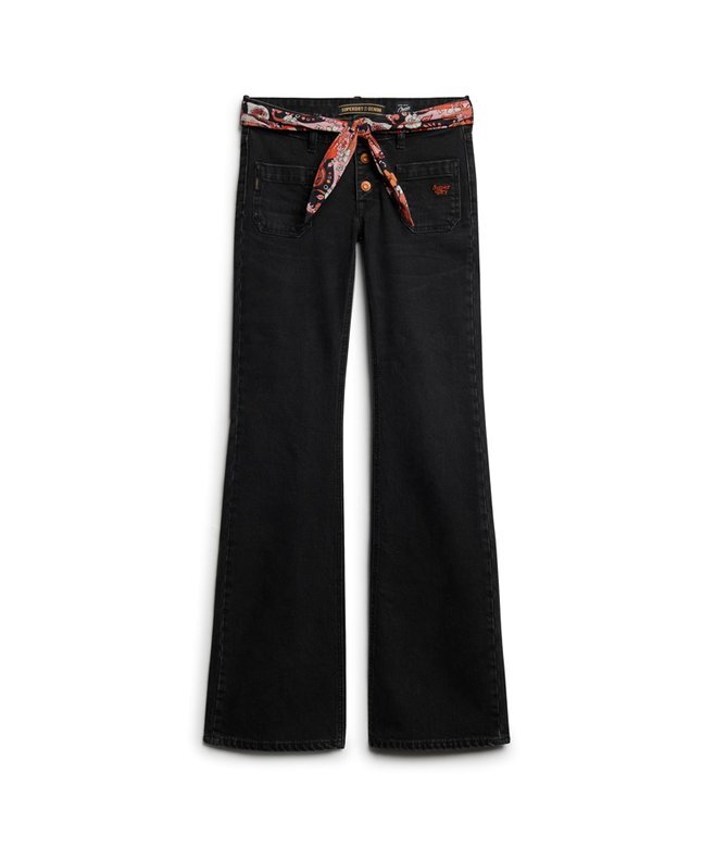 Vintage-Jeans aus Organic Cotton mit niedriger Leibhöhe und schmalem Schlag Vintage-Jeans aus Organic Cotton mit niedriger Leibhöhe und schmalem Schlag