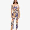 Vintage-Jumpsuit aus gewebtem Stoff
