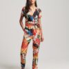 Vintage-Jumpsuit aus gewebtem Stoff
