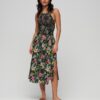 Vintage-Kleid mit Smok-Details und Neckholder-Ausschnitt