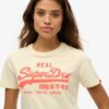 Vintage-Logo-Neon-T-Shirt mit enger Passform