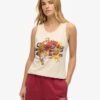 Vintage-Logo-Oberteil mit Rundhalsausschnitt Vintage-Logo-Oberteil mit Rundhalsausschnitt