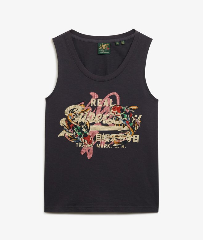 Vintage-Logo-Oberteil mit Rundhalsausschnitt Vintage-Logo-Oberteil mit Rundhalsausschnitt
