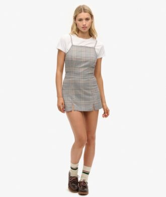 Vintage-Mini-Kleid mit Karomuster